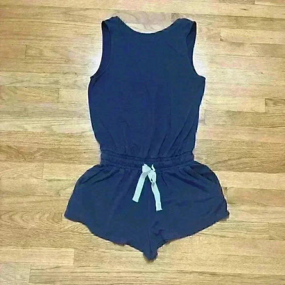 Aritzia  Wilfred Free Romper Jersey Knit Beach Casual Blue - Picture 8 of 10